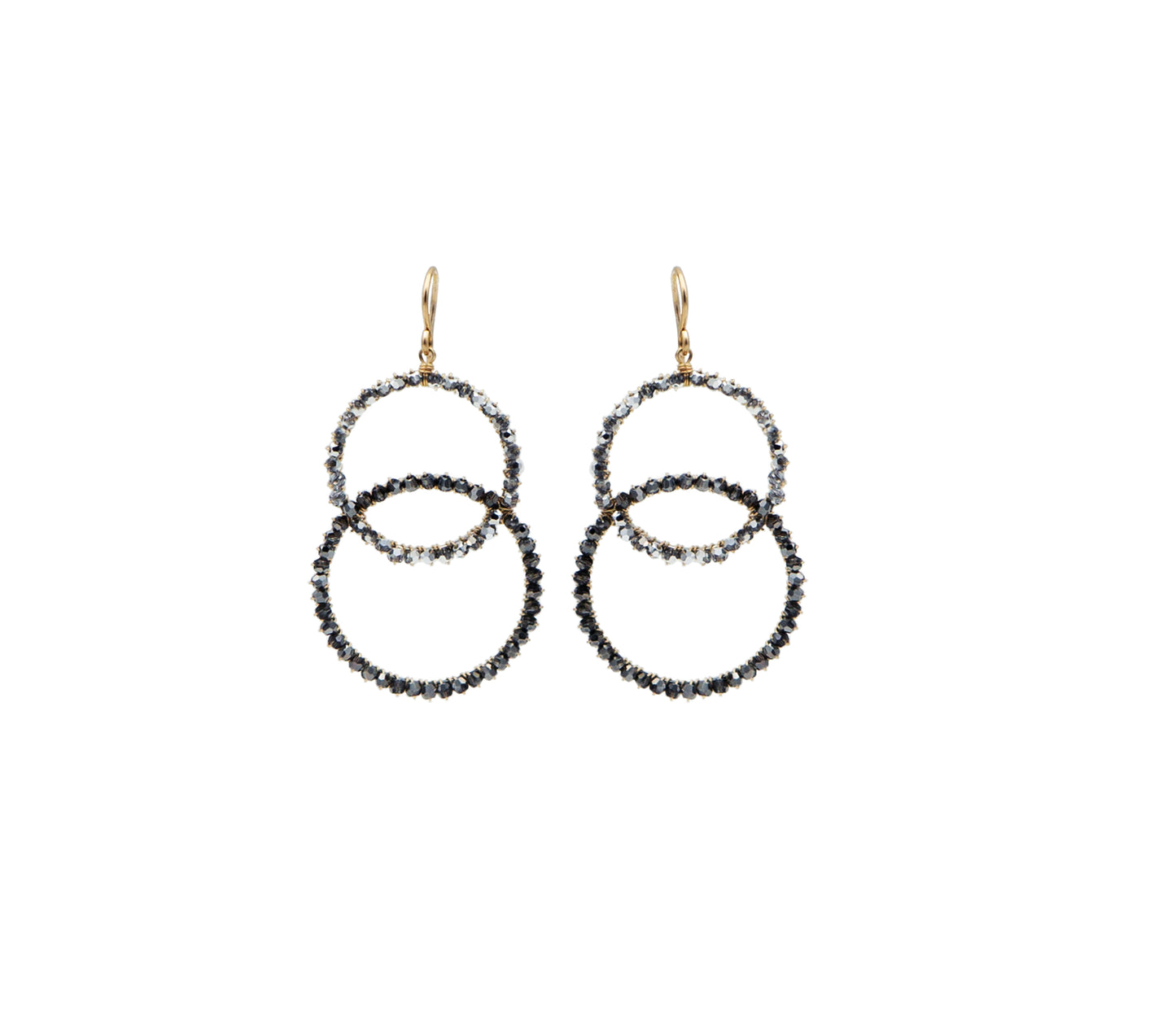 Dana Kellin Denim Mix Interlocking Hoops