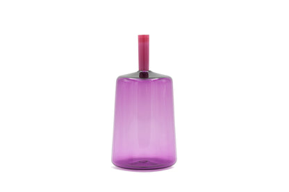 Handblown Tall Slant Tube Top Vessel