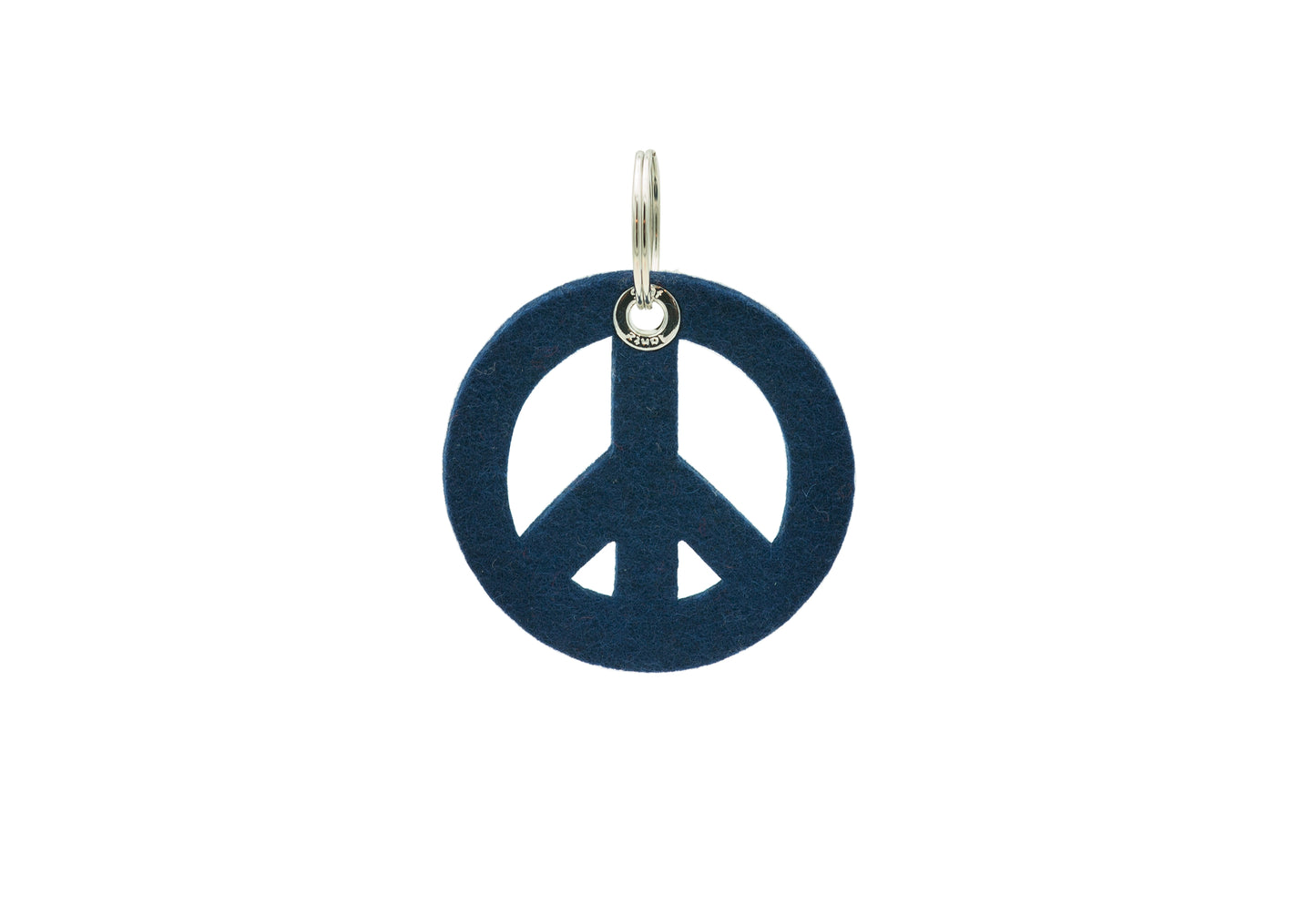 Merino Felt Peace Sign Keychain