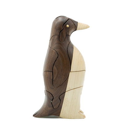 Walnut and Maple Penguin Puzzle