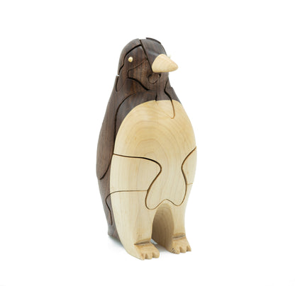 Walnut and Maple Penguin Puzzle