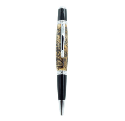 Pens-Traditional Maple Burl & Black Desk Pen