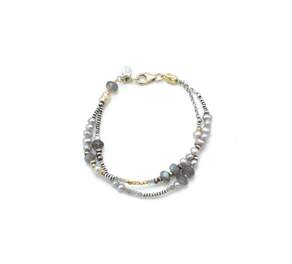 J&I Double Strand Bracelet with the Greys