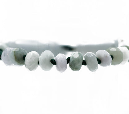 Joseph Brooks Burmese White Jade Bracelet