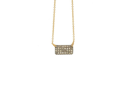 Dana Kellin Fine Pave Rectangle Necklace