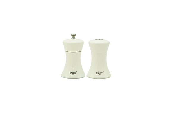 Fletchers Mill White Sierra Pepper Mill & Salt Shaker Set