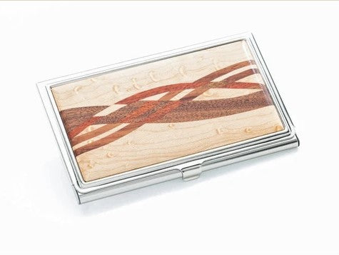 Davin & Kesler- Birdseye Maple Inlaid Business Card Case