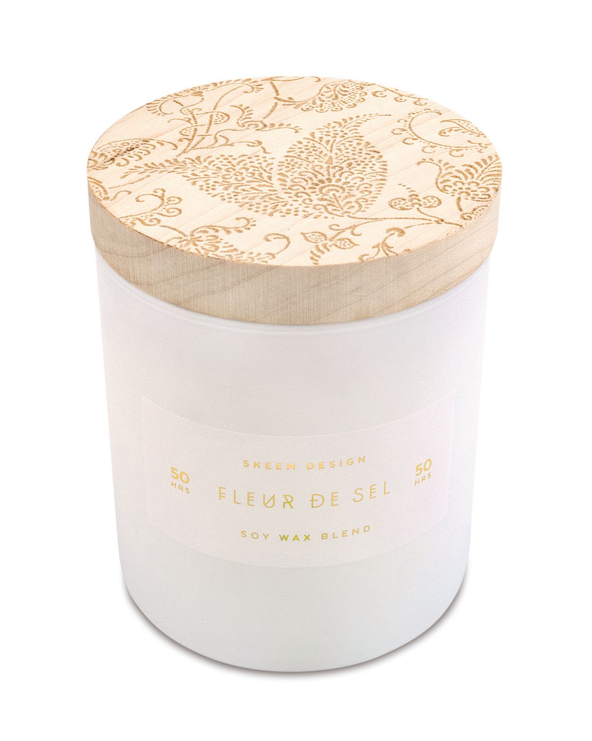 Skeem Design Print Block Small Candle Fleur De Sel